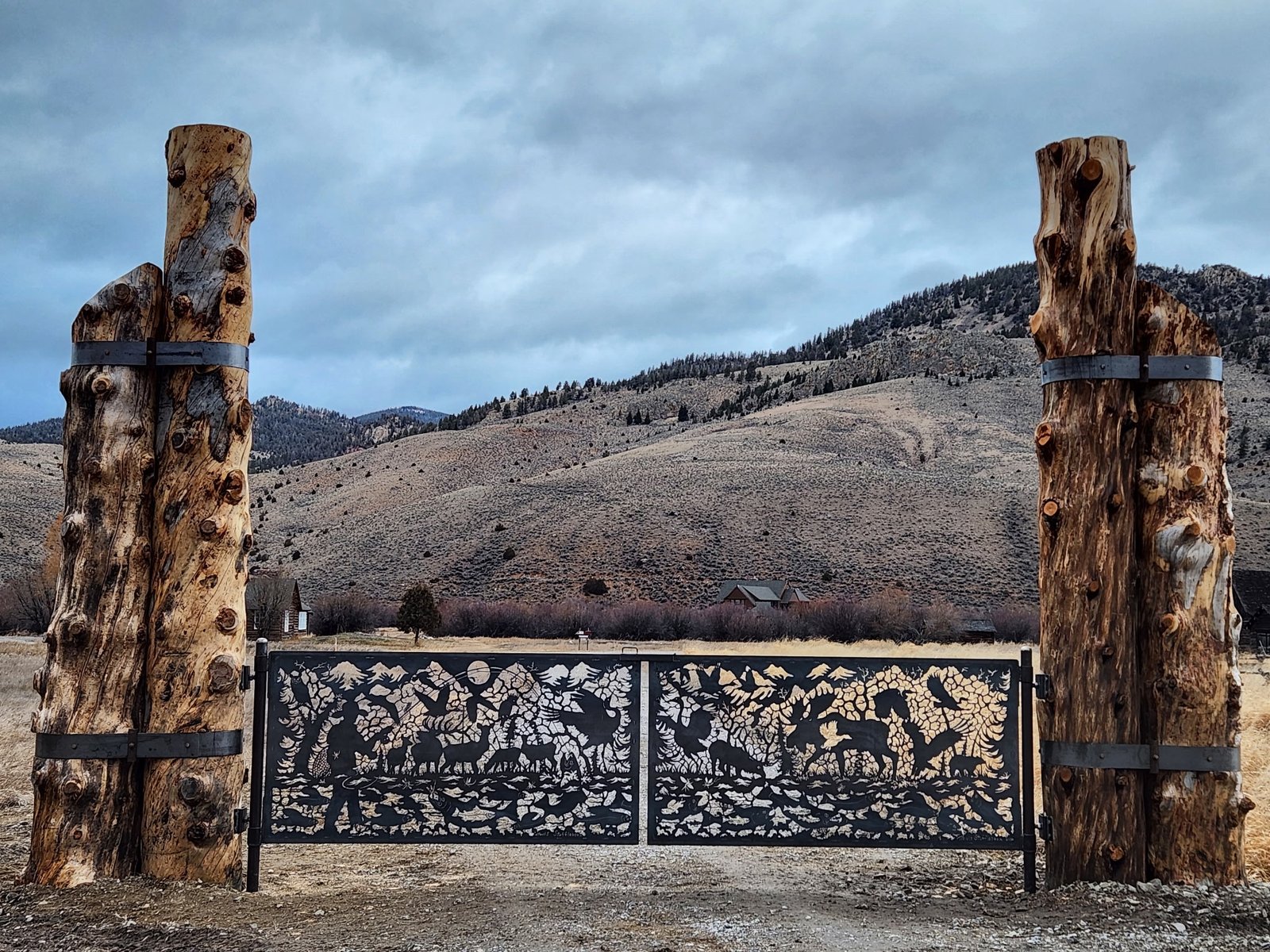 Custom metal wildlife gate by Travis Stufflebean